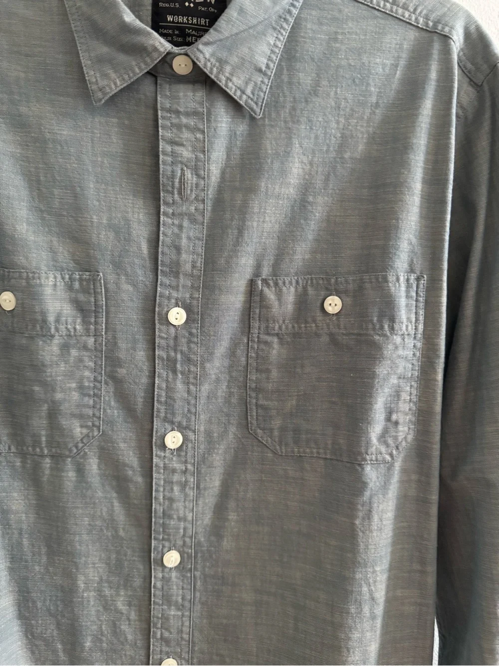 J. Crew Men's long sleeve Cotton Button-Down Shirt